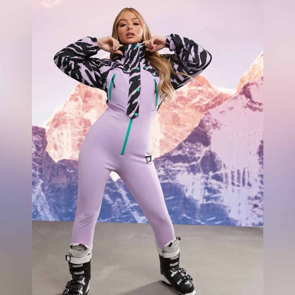 ASOS 4505 ski all in one 80s printed ski suit